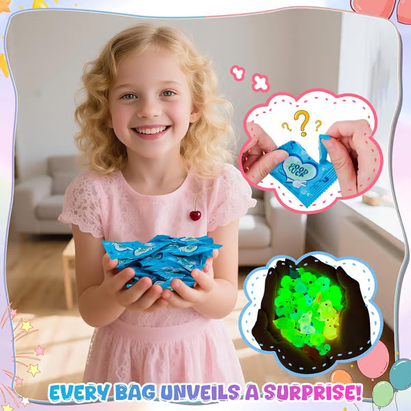 Mini Animal Resin Models ~ Charge by day and shine with soft neon light.