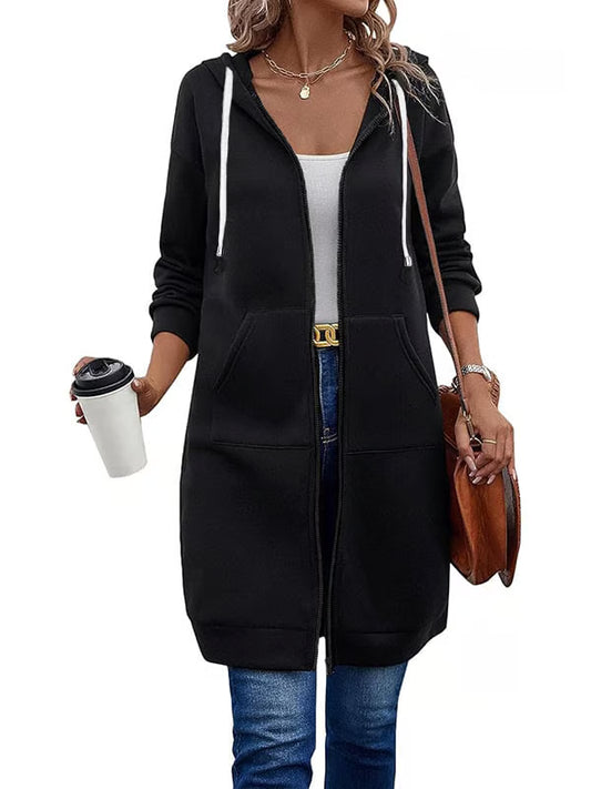 Casual Zip Up Hoodies ~ The soft, knee-length layer made for everyday wear.