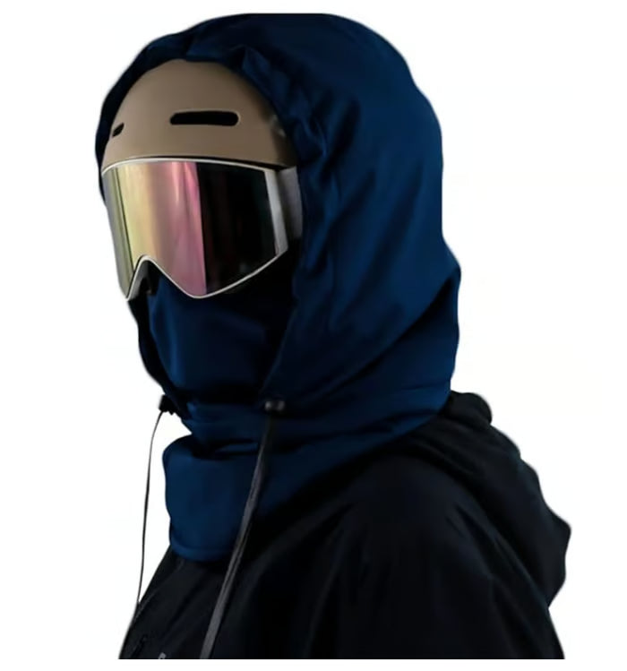 Waterproof Fleece-Lined Hood ~ Full-face protection for cold, wind, and rain.