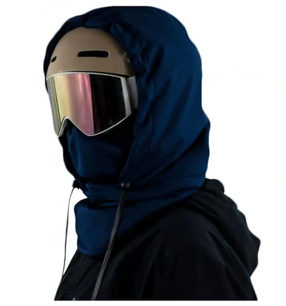 Waterproof Fleece-Lined Hood ~ Full-face protection for cold, wind, and rain.