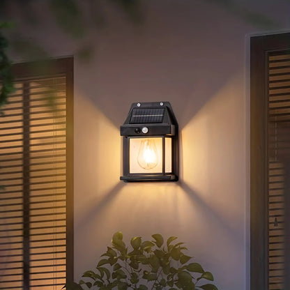 Outdoor Solar Wall Lamp ~ Brighten your outdoors with zero electricity.