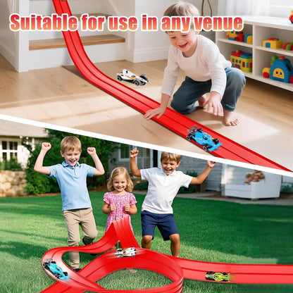 DIY Flexible Racing Track Toy ~ Build, race, and reimagine endless track adventures.