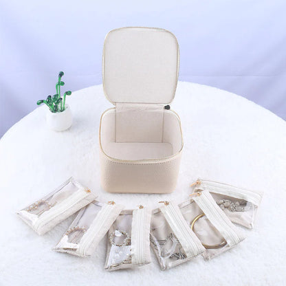 Jewelry Box with Small Pouches ~ Discreet, secure storage for your favorite pieces.