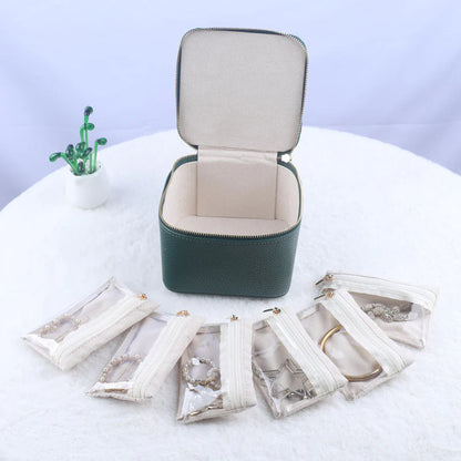 Jewelry Box with Small Pouches ~ Discreet, secure storage for your favorite pieces.