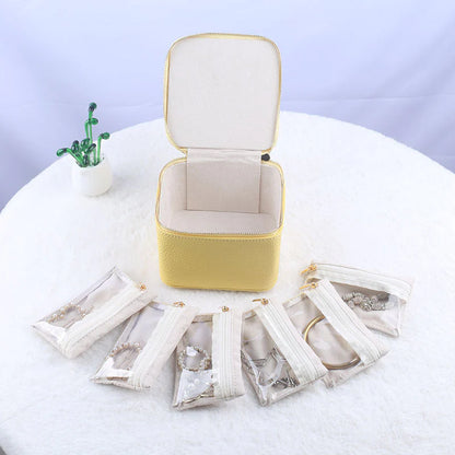 Jewelry Box with Small Pouches ~ Discreet, secure storage for your favorite pieces.