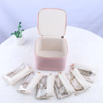 Jewelry Box with Small Pouches ~ Discreet, secure storage for your favorite pieces.