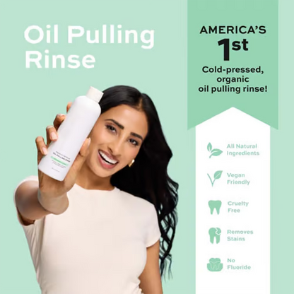 Spearmint Oil Pulling Rinse ~ No mercy for garlic, booze, or 3-day coffee breath.