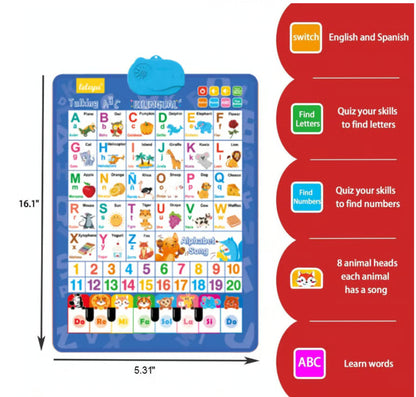 Talking Wall Chart ~ Bilingual learning made fun and effortless.