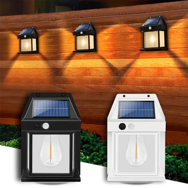 Outdoor Solar Wall Lamp ~ Brighten your outdoors with zero electricity.
