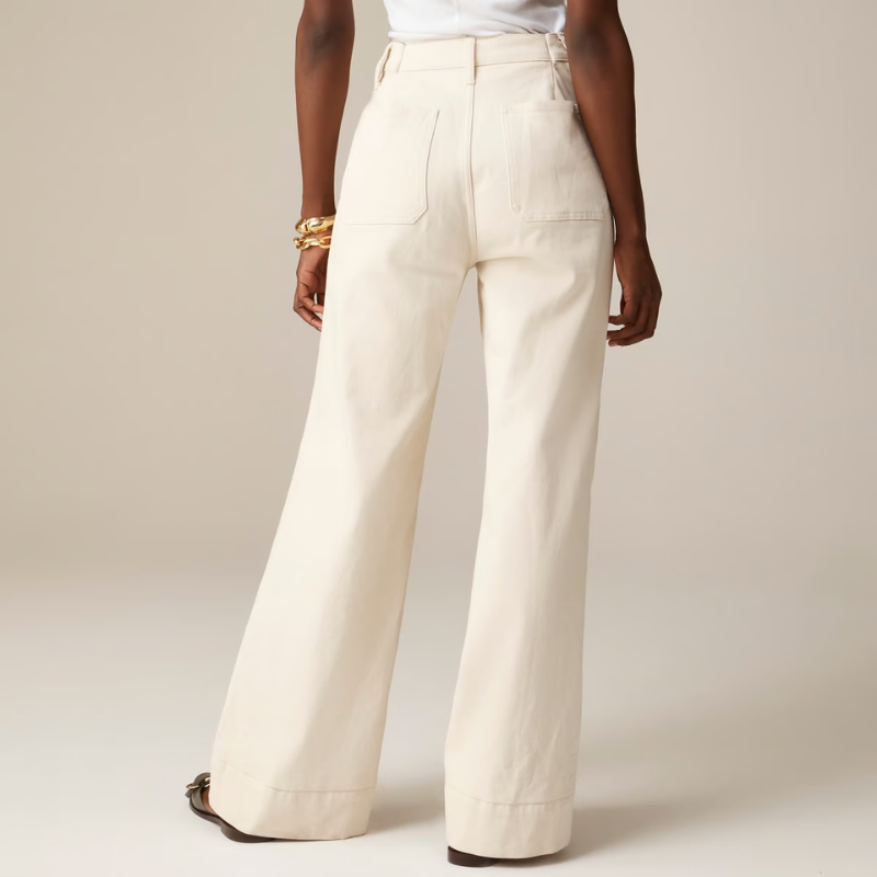 Tummy Control Cropped Wide-Leg Jeans ~ Flatter your waist, elevate your style.