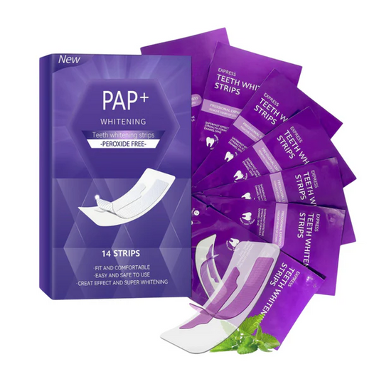 Purple Whitening Teeth Strips ~ Instantly brighten and balance yellow tones in 30 minutes