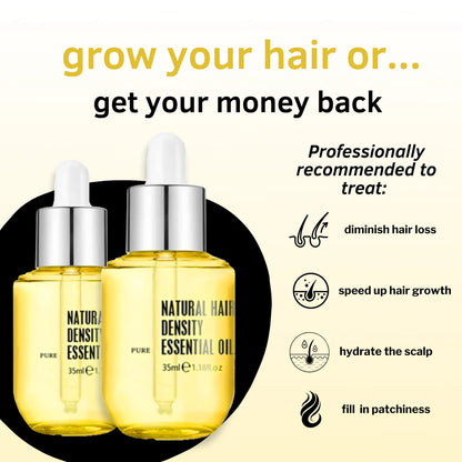 Natural Hair Density Hair Growth Oil ~ Wake Up Your Dead Follicles in Weeks