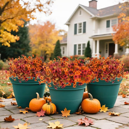 Artificial Fall Decor Flowers ~ Brighten any space with lasting autumn color.
