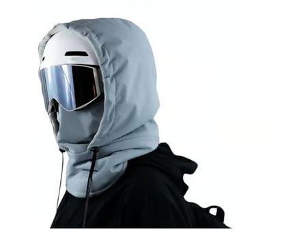 Waterproof Fleece-Lined Hood ~ Full-face protection for cold, wind, and rain.