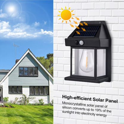 Outdoor Solar Wall Lamp ~ Brighten your outdoors with zero electricity.
