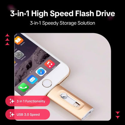 3 in 1 Flash Drive ~ For files that should never exist.
