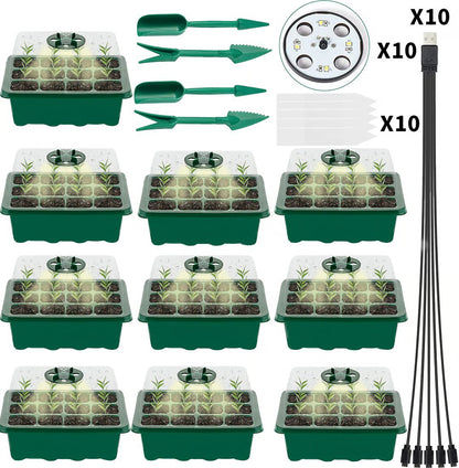Adjustable Humidity Seed Starter Trays ~ Grow herbs and veggies with ease.