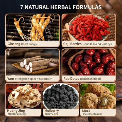 Ginseng & Mulberry Herbal Tea ~ Natural energy and inner balance in every cup.