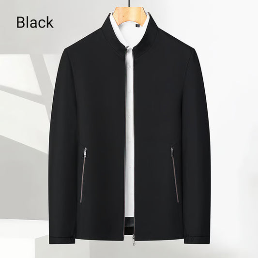 Men's Standing Collar Zipper Jacket ~ Outdress everyone without even trying.