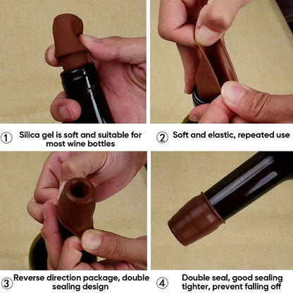 Silicone Bottle Stopper ~ Keep Your Wine Fresh with an Airtight Seal