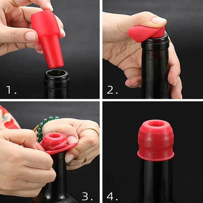 Silicone Bottle Stopper ~ Keep Your Wine Fresh with an Airtight Seal