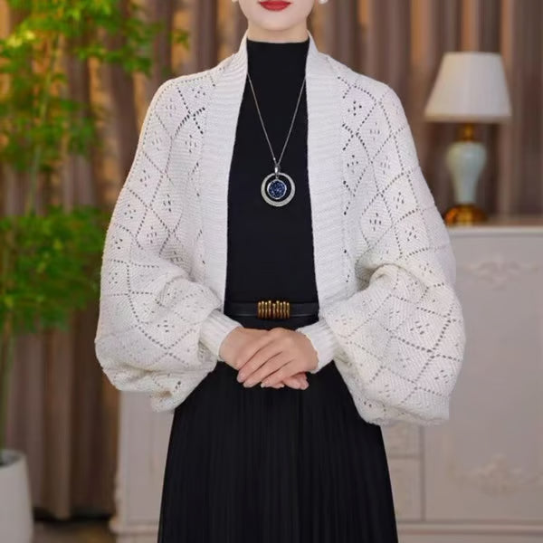 Hollow Out Knitted Shawl Coat ~ Own every sidewalk like it’s Fashion Week.