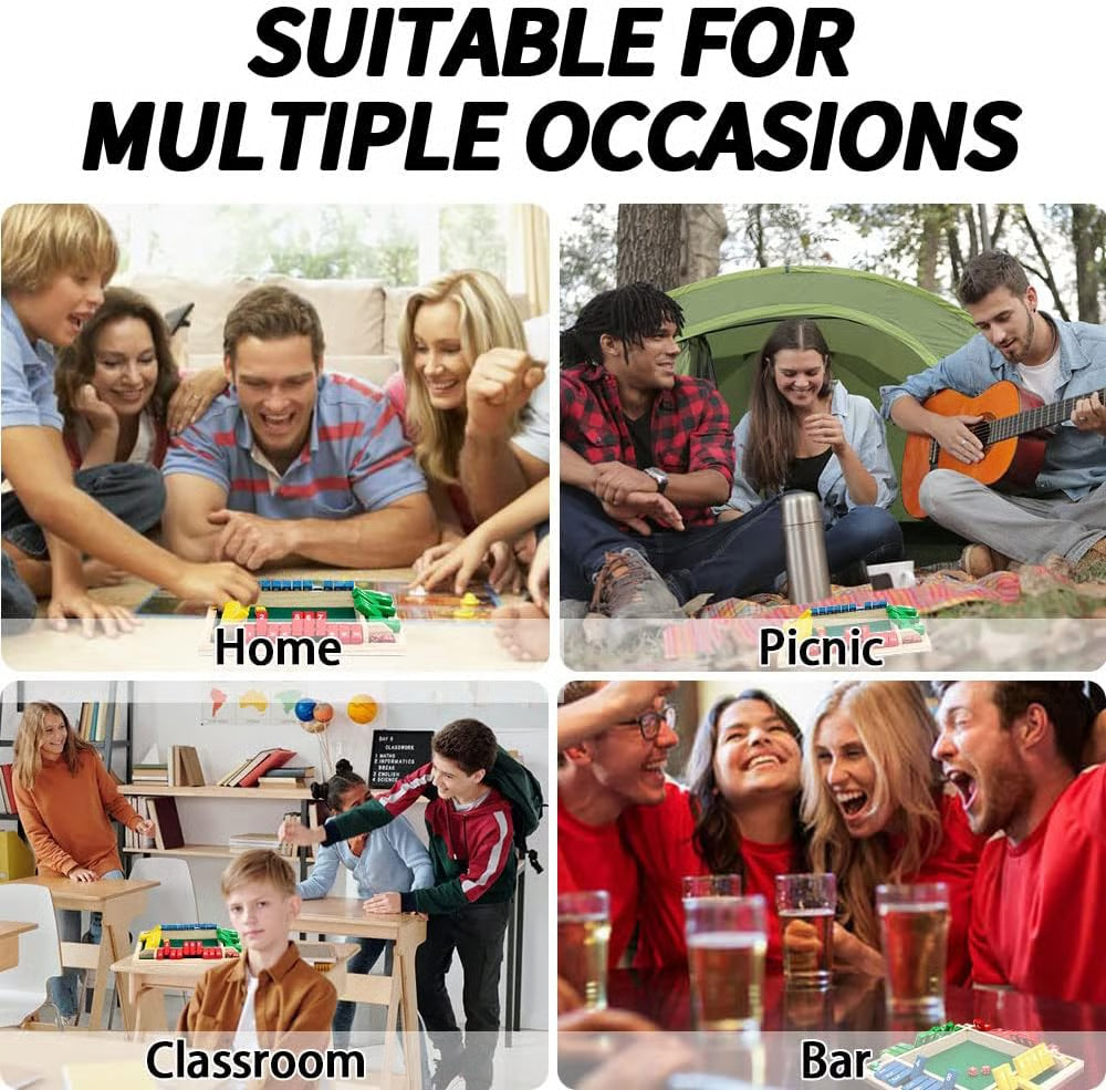 Shut The Box Board Game ~ Old-school bar classic turned family favorite.