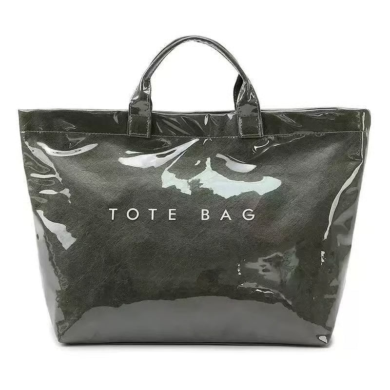 Letter Print Tote Bag ~ Designer-level style that carries your day with ease.