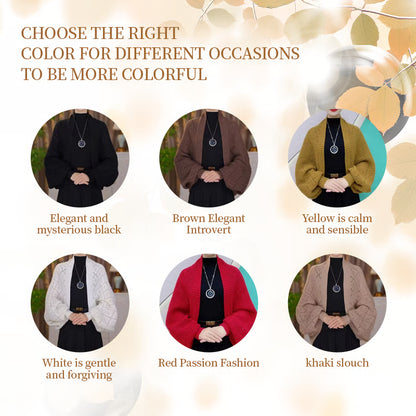 Fashion Hollow Out Knitted Shawl Coat ~ From casual to classy in seconds.