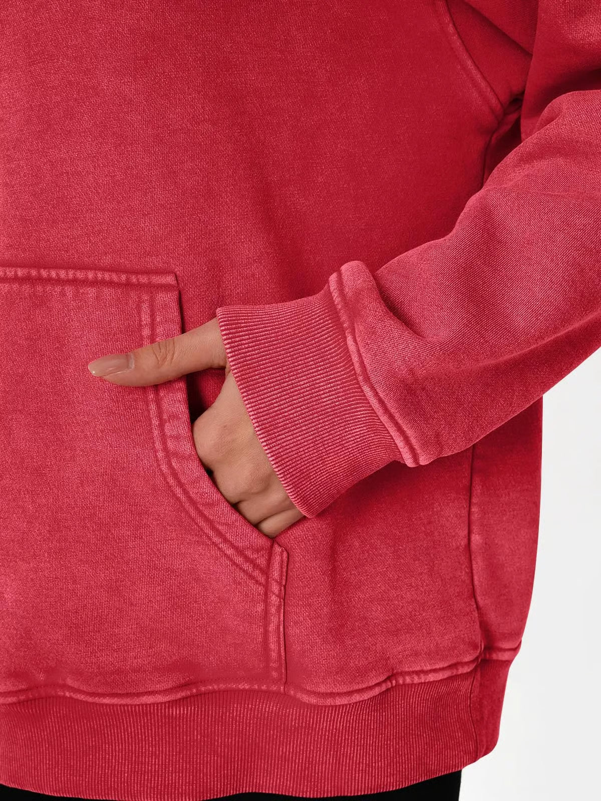 Unisex Casual Oversized Acid Wash Hoodie ~ Laid-back style with all-day comfort.