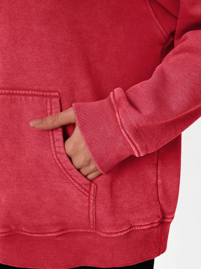 Unisex Casual Oversized Acid Wash Hoodie ~ Laid-back style with all-day comfort.