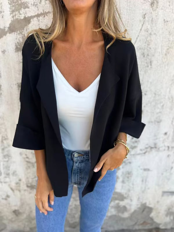 Casual Faux Suede Cardigan ~ Chic layering piece for every season.