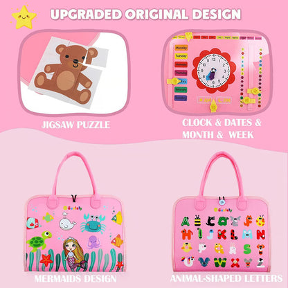 Felt Learning Board Busy Board ~ Hands-on learning fun for curious little minds.