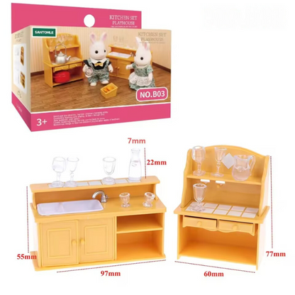 Forest Animal Complete Dollhouse Set ~ Create magical miniature adventures at home