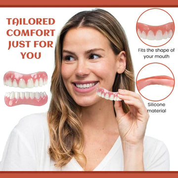 Silicone Denture Set ~ Achieve a natural, confident smile instantly~
