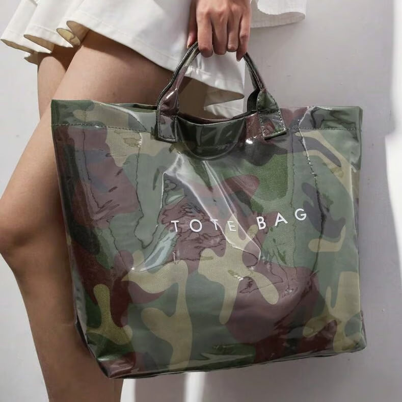 Letter Print Tote Bag ~ Designer-level style that carries your day with ease.