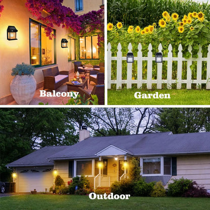 Outdoor Solar Wall Lamp ~ Brighten your outdoors with zero electricity.