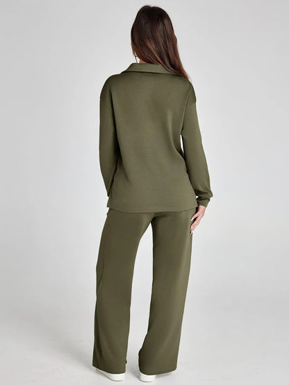 2-Piece Sweatsuit Set ~ Street-ready style with stay-home comfort.