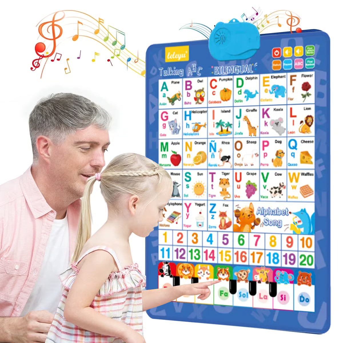 Talking Wall Chart ~ Bilingual learning made fun and effortless.