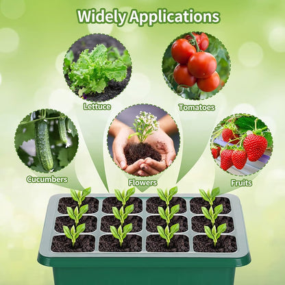 Adjustable Humidity Seed Starter Trays ~ Grow herbs and veggies with ease.