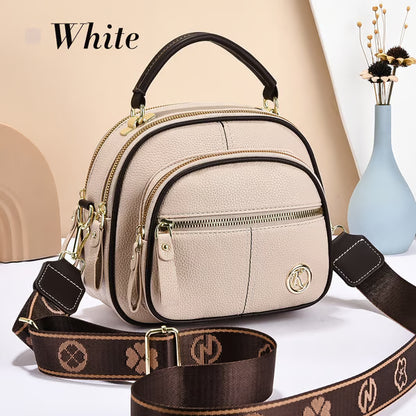 Shoulder Strap Leather Crossbody Bag ~ Hands-free power move from office chaos to after-hours.