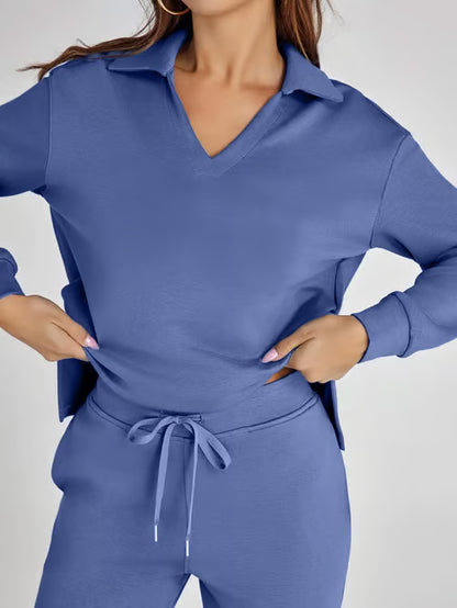2-Piece Sweatsuit Set ~ Street-ready style with stay-home comfort.