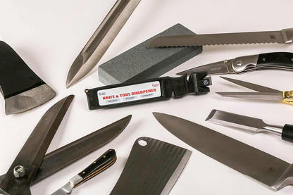 All-in-One Professional Knife and Tool Sharpener ~ One tool to resurrect every blade you own.