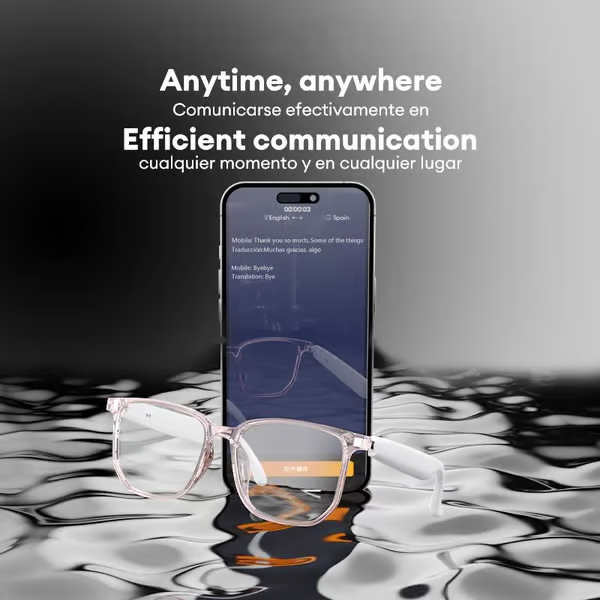 Smart Translator Glasses ~ Speak 40+ languages without lifting your phone.