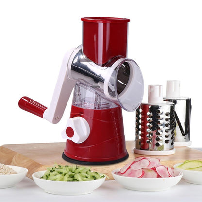 Versatile Cheese Grater ~ Effortless slicing, shredding, and grating in seconds