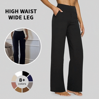 Loose High-Waist Yoga Pants ~ Flowy comfort with a polished, office-ready look.