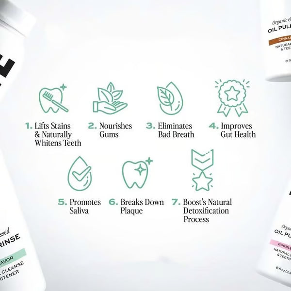 Spearmint Oil Pulling Rinse ~ No mercy for garlic, booze, or 3-day coffee breath.