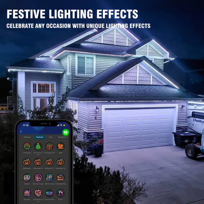 Rainbow LED Outdoor Light ~ Turn every night into a neighborhood festival.