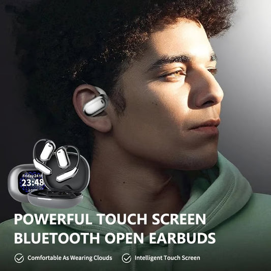 Touch Screen Open Earbuds ~ Smart control, crystal-clear sound all day.