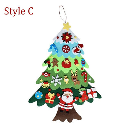 DIY Felt Christmas Tree Set ~ Because toddlers think glass balls are snacks.
